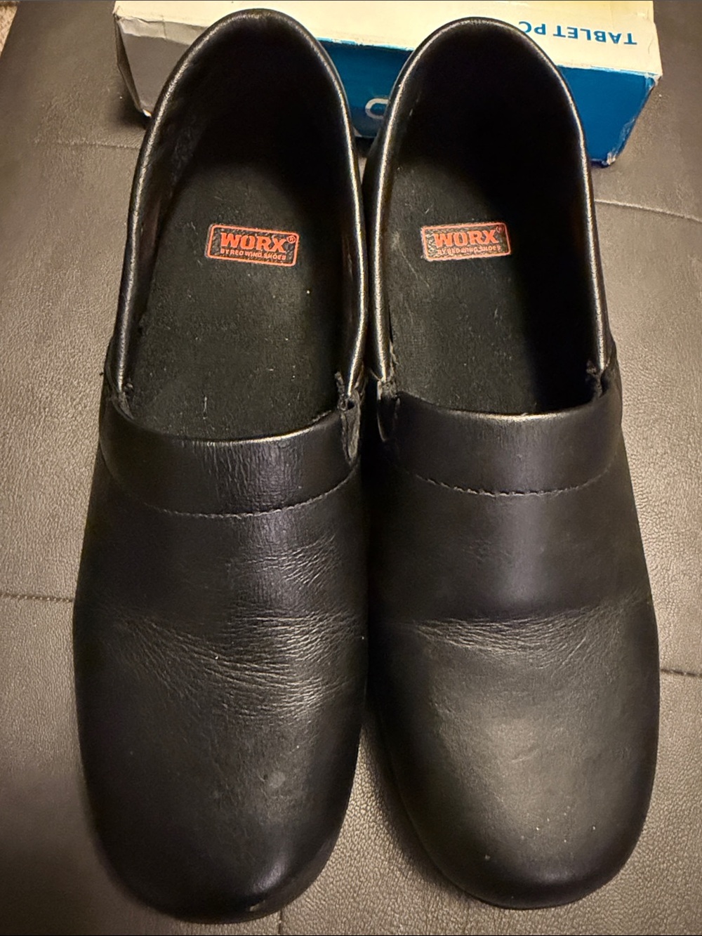 Black Slip-On Women’s Work Shoes